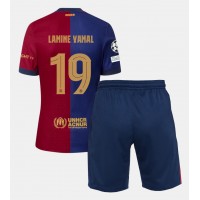 Maglie da calcio Barcelona Lamine Yamal #19 Prima Maglia Bambino 2024-25 Manica Corta (+ Pantaloni corti)